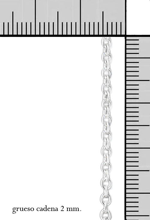 cadena de plata eslabones redondos forzados foto con medidas precio barato joyas online 126_FR50-50_M