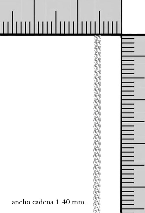 cadena de plata fina eslabones barbados foto con medidas precio especial para jeria online 126_BNL40-40_M