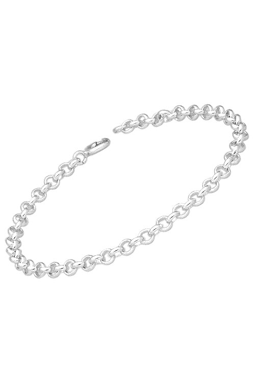 pulsera de plata para mujer eslabones rolo indicada para colgar fetiches foto principal 126_RM80-18