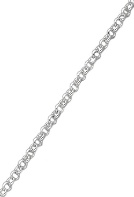 pulsera de plata para mujer eslabones rolo indicada para colgar fetiches foto tramo 126_RM80-18_00