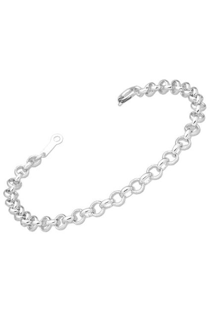pulsera de plata para mujer eslabones rolo indicada para colgar fetiches foto principal 126_RM80-18