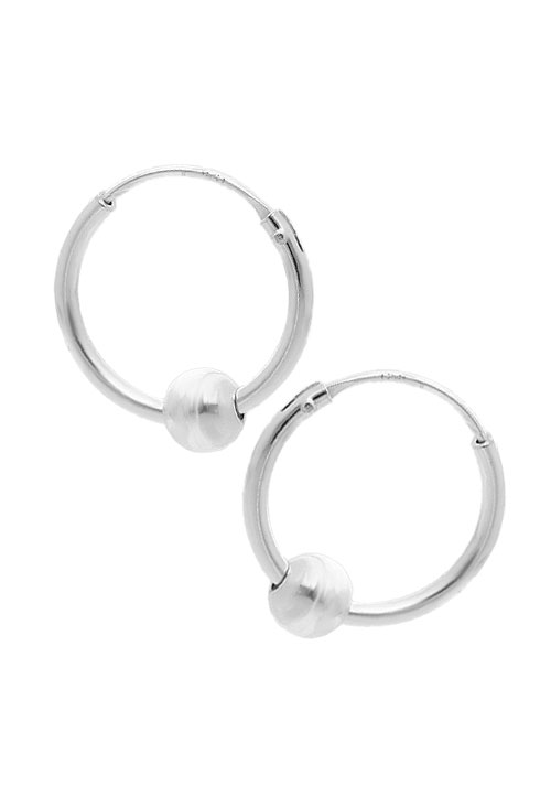 pendientes de aro chanela redonda con bola insertada foto principal 240_ARO15-B5