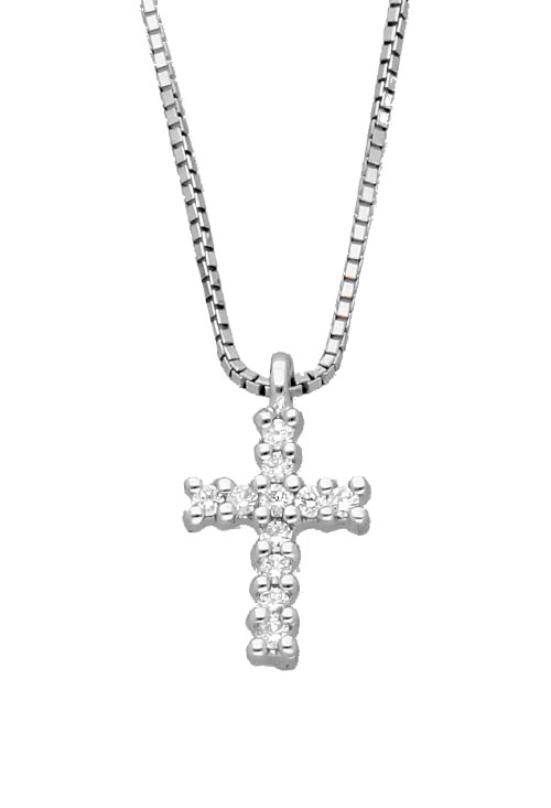 gargantilla oro blanco 18k con diamantes motivo cruz latina foto detalle 305_BG60-10_01