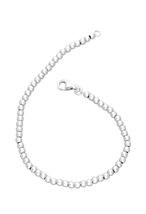 pulsera de plata cadena bolas de cuatro milimetros vista principal 240_PI-BOLA4
