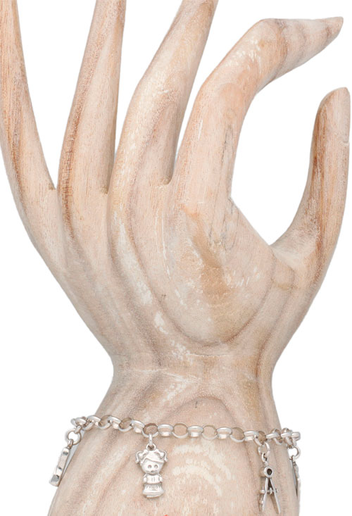 pulsera de plata para maestra vista modelo mano 240_P-PRMA_01