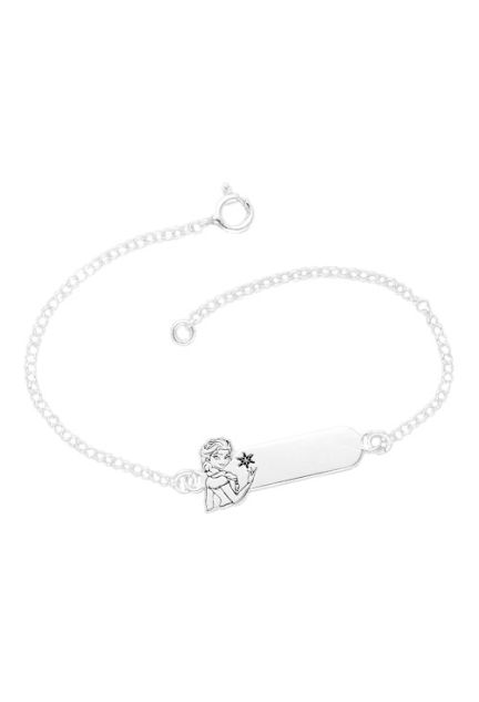 pulsera plata para nina chapa para grabar e imagen de Simba Rey León 240_ESC-DL4