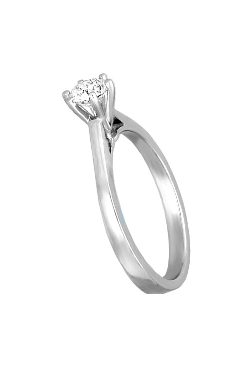 anillo compromiso diamante y oro blanco 18 kilates vista lateral 305_Z644-15_01