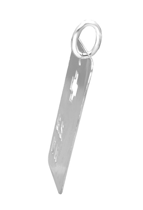 chapa grupo sanguineo plata de ley vista lateral precio barato en joyeria online 240_CL-GSG_01