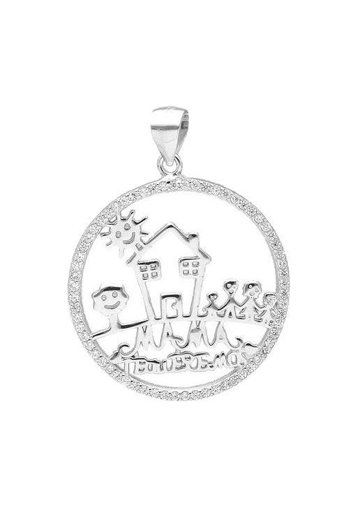 colgante de plata mama te queremos fotografia de frente 240_CRM-6