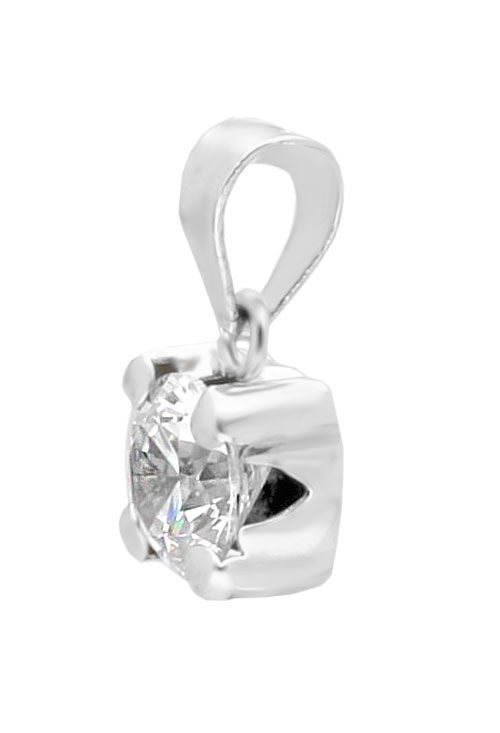 colgante oro blanco 18 kilates garra circonita vista de lateral 234_RW2639-B_01