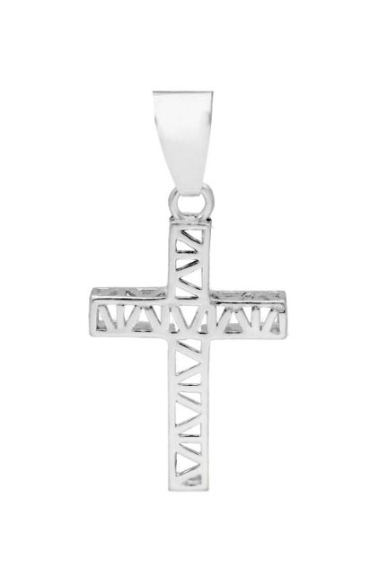 cruz de plata modelo de estructura vista principal 240_CCT-8