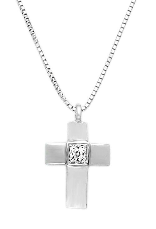 cruz oro blanco y diamantes vista frontal 305_LF46