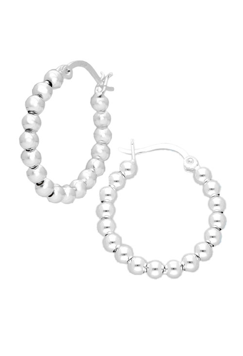 pendientes de aro modelo bolas vista frontal y lateral 240_AROB4-25