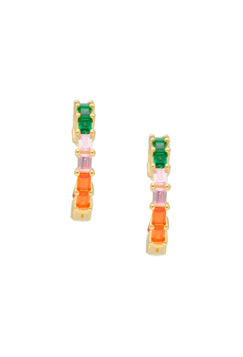 pendientes plata chapada y cuarzos de colores fotografia de frente 240_1PPRA-E063HC