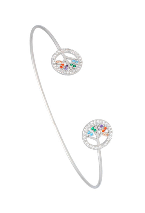pulsera rigida de plata motivo arbol de la vida foto principal 240_BR-2AVC