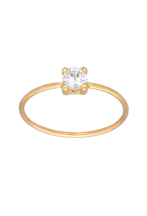 anillo oro amarillo 18 kilates y circon en garra foto principal 030_2108-S