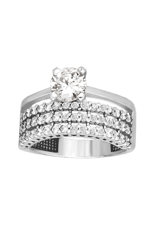 anillo compromiso plata 2 en 1 foto frontal 037_E14-004