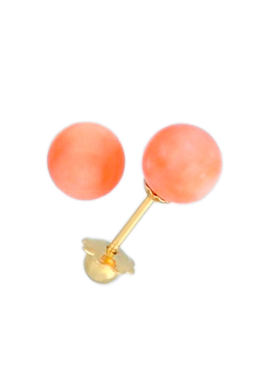 pendientes de coral y oro 18 kilates toma lateral 234_2444-C_01