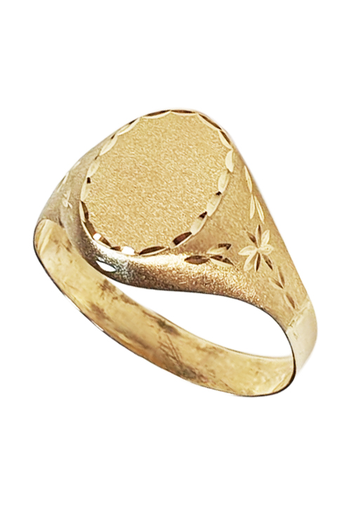 sello hombre oro amarillo 9 kilates foto frontal 292_9KSTO33