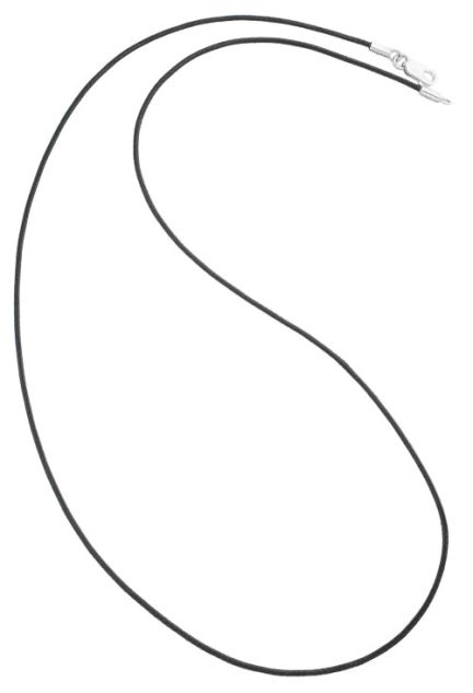 gargantilla cordon de 1 mm largo 45 cm con mosqueton de plata 037_NL7091