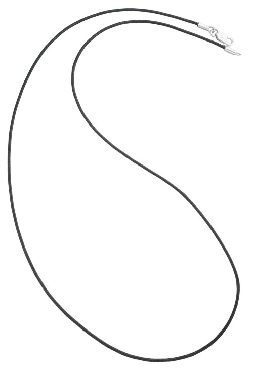 gargantilla cordon de 1 mm largo 45 cm con mosqueton de plata 037_NL7091
