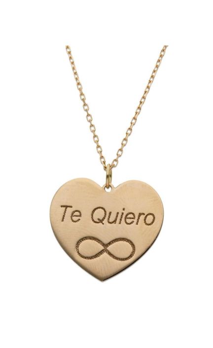 Gargantilla personalizada de oro corazón con nombres 287_G947