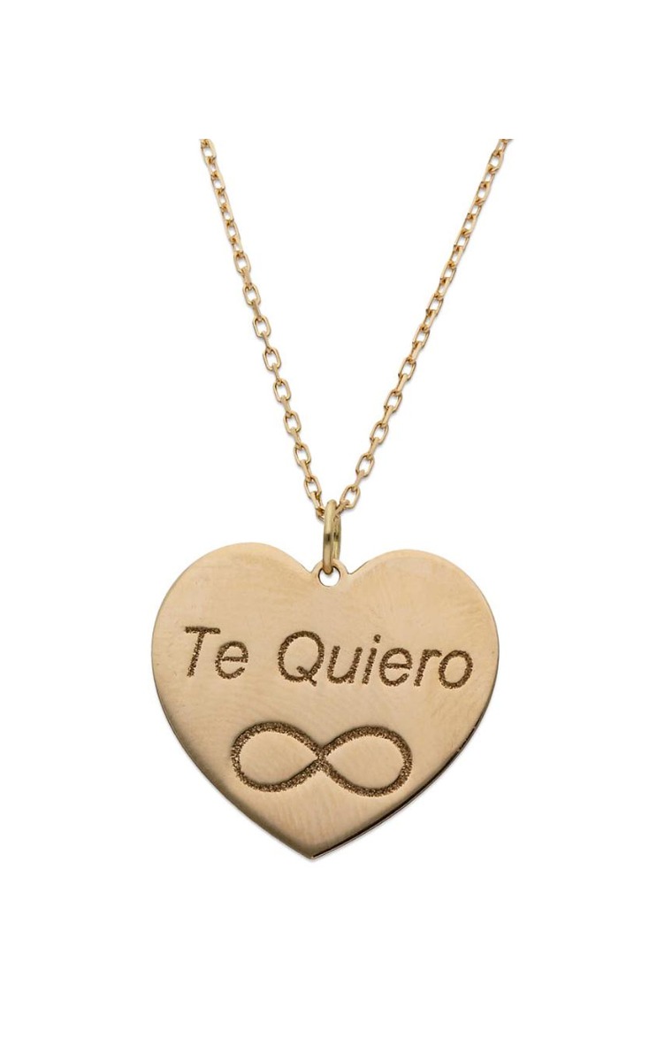Gargantilla personalizada de oro corazón con nombres 287_G947