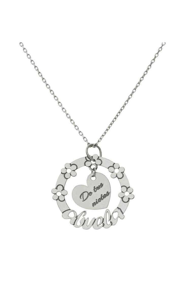 Gargantilla personalizada oro blanco corazones en orla 287_G984