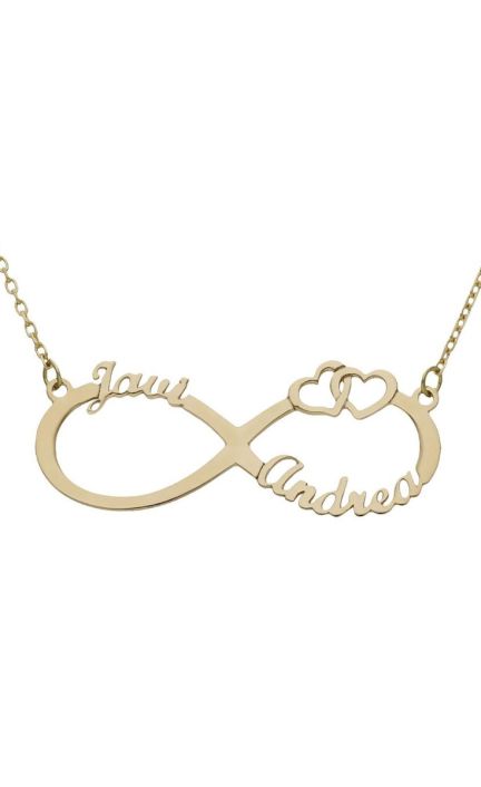 Gargantilla personalizada en oro infinito con nombres 287_G979