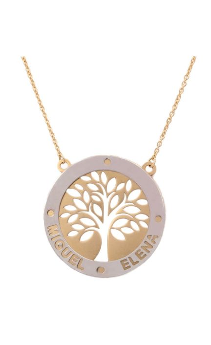 Gargantilla personalizada oro, silueta de niño para nombre 287_G690