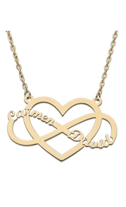 Gargantilla personalizada oro infinito y corazón 287_G937