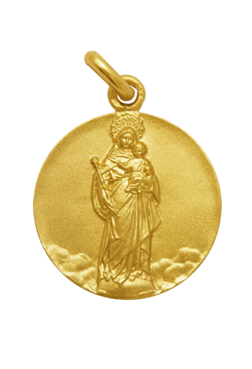 Medalla de oro 18 Ktes Virgen Blanca 268_M1-1-76-22