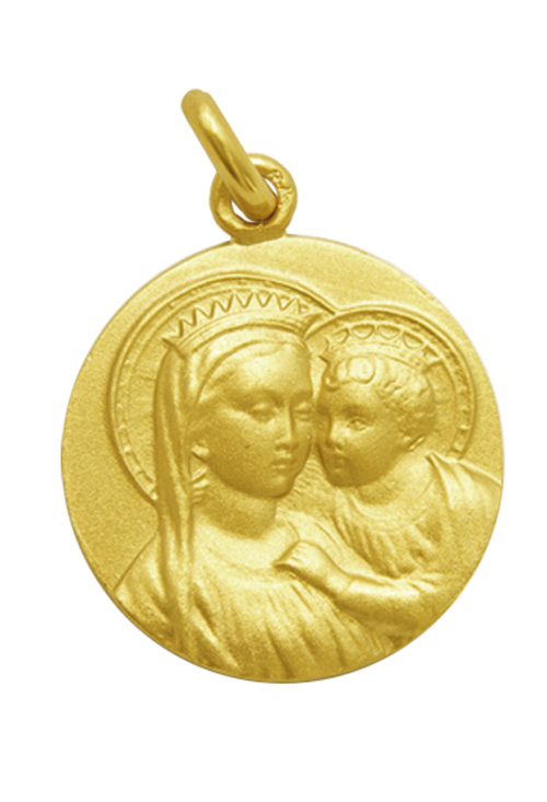 Medalla de oro Virgen del Buen Consejo 16 mm