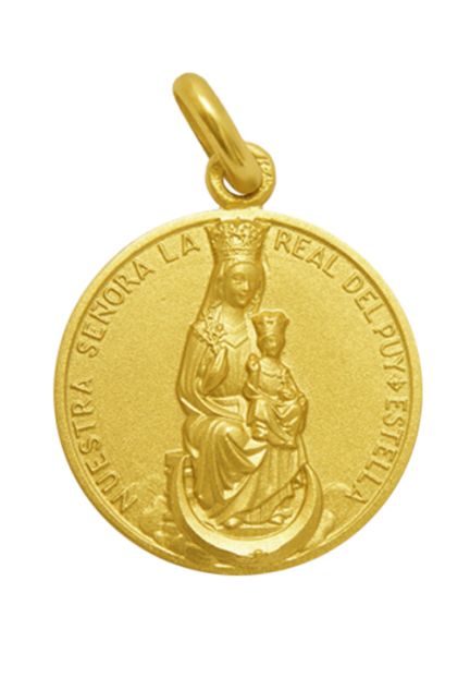 Medalla de oro de Nuestra Señora de Puy 16 mm 268_M1-1-164-16