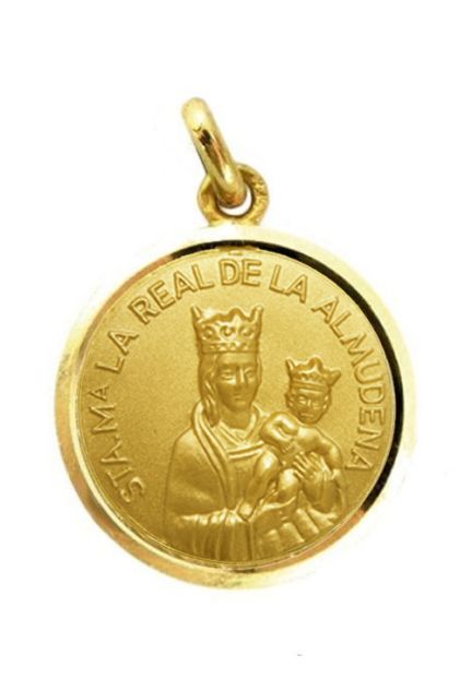 Medalla de oro de la virgen de la Almudena 268_M1-1-162-20L