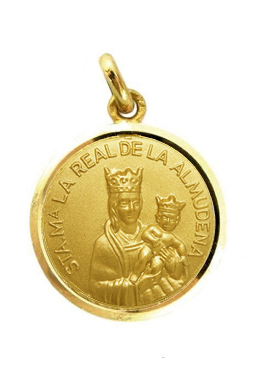 Medalla de oro de la virgen de la Almudena 268_M1-1-162-20L