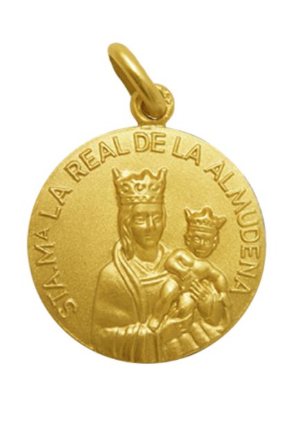Medalla de oro de Santa María la real de la Almudena 22 mm 268_M1-1-162-22