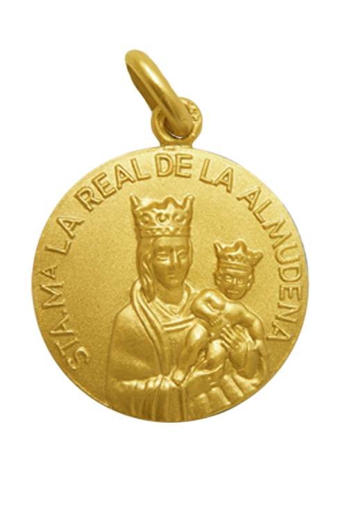 Medalla de oro de Santa María la real de la Almudena 22 mm 268_M1-1-162-22