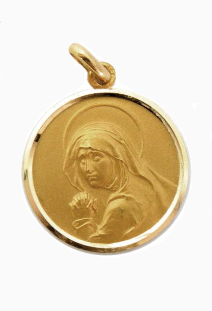 Medalla Virgen de los dolores antigua 268_M1-1-9-149-22