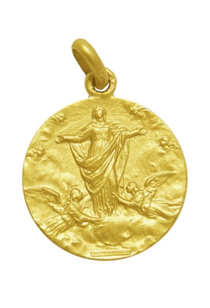 Medalla de oro Nuestra Señora de La Asunción 25 mm 268_M1-1-81-25