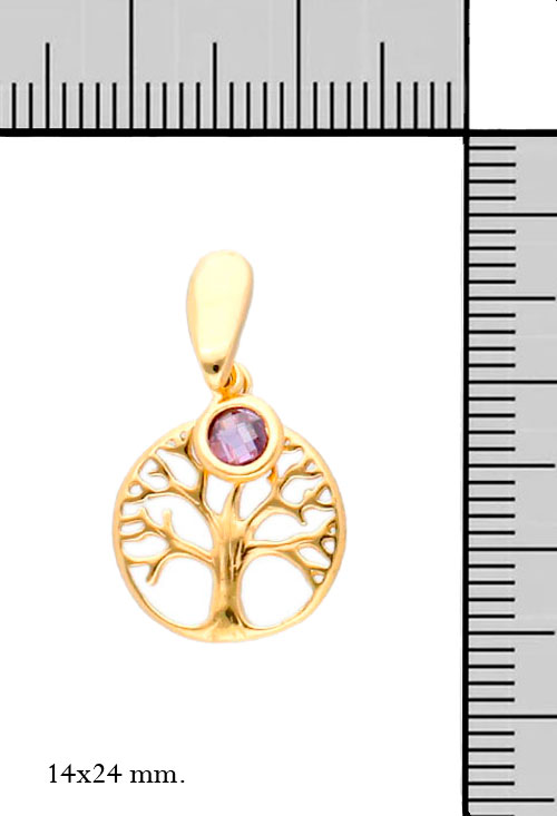 pendientes plata chapada arbol de la vida cuarzo amatista toma con medidas