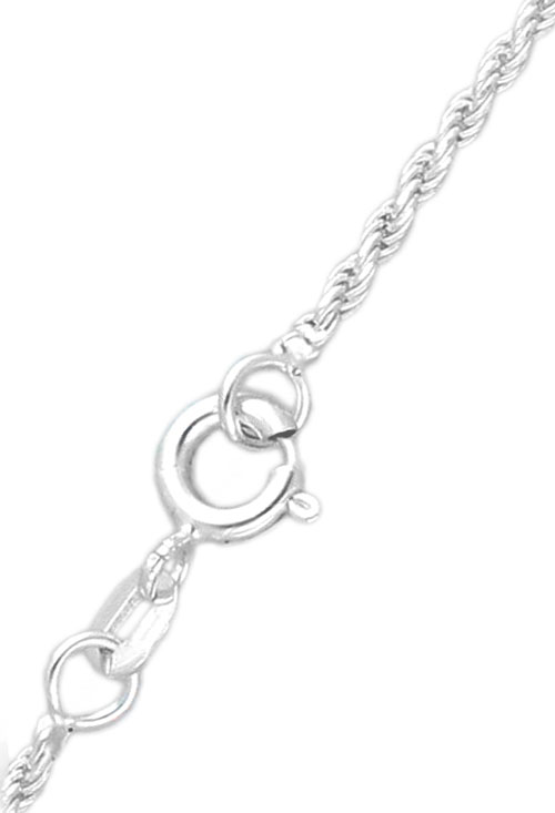 gargantilla de plata cordon salomonico fino foto aumentada para ver con mayor detalle