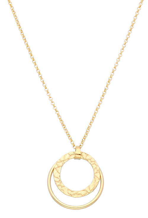 gargantilla plata chapada circulos de amor toma principal para web