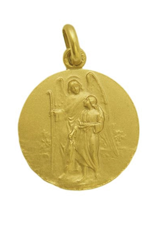 Medalla de oro de San Rafael Arcángel 16 mm. 268_M1-1-62-16