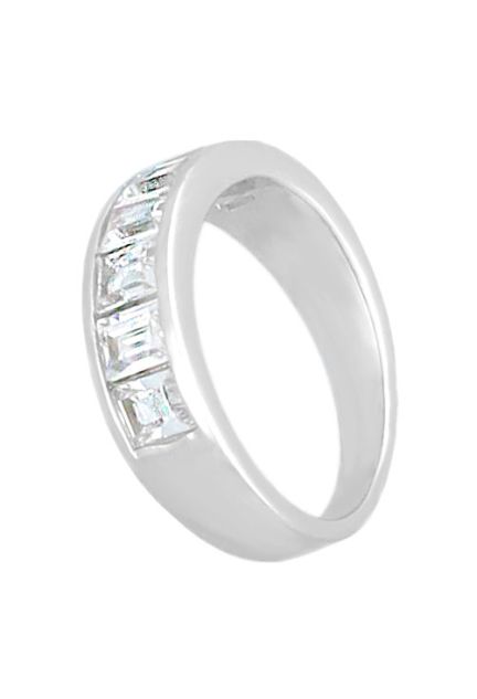 anillo plata y circonitas cuadrada media alianza foto principal lateral para parrilla web joyeria el rubi