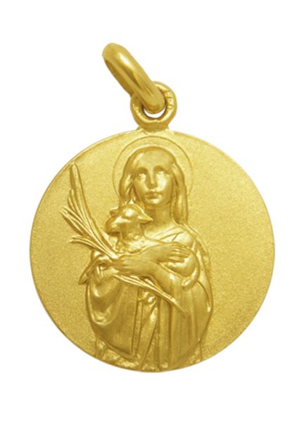 Medalla de oro de Santa Inés de 20 mm 268_M1-1-67-20