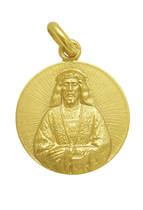 Medalla de oro de ley del Cristo de Medinaceli 20 mm 268_M1-1-65-20