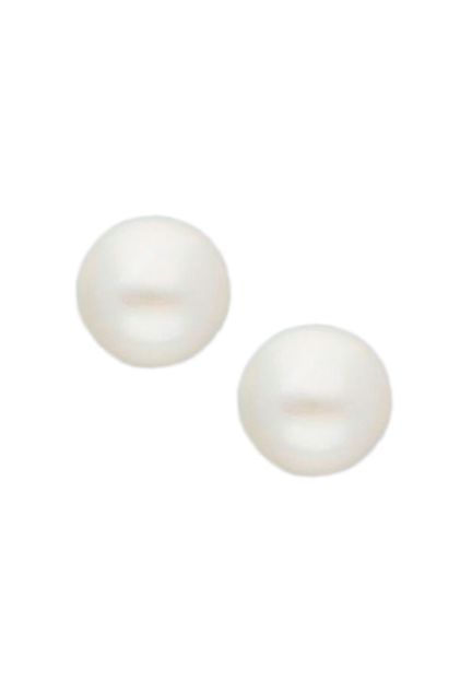 pendientes de plata con perla cultivada 8 mm vista frontal para web el rubi joyeros