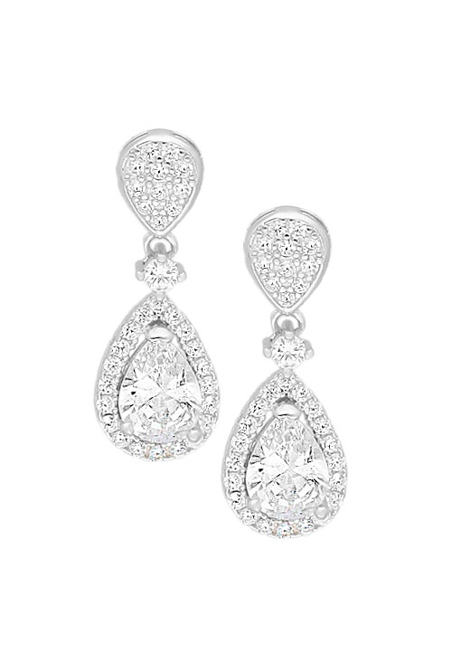 pendientes largos de plata para novia vista frontal para web el rubi joyeros