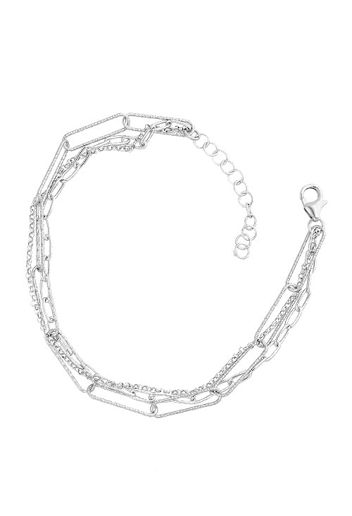 pulsera de plata con entrepiezas alternas bolas y cuarzos de color vista principal para joyeria online